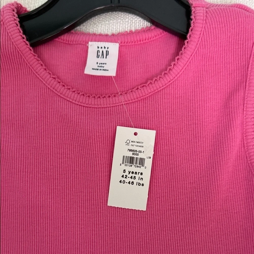 GAP Bright Pink Tiered Kids Dress